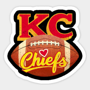 KC chiefs vintage style 2025 Sticker