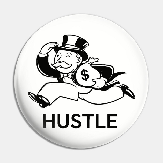Hustle Monopoly Guy Pin by UrbanLifeApparel