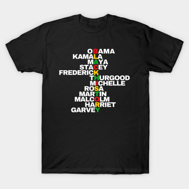 Heroes-of-Black-history T-Shirt by ArtKoral