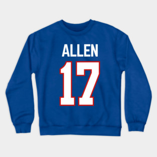 Josh Allen #17 football Crewneck Sweatshirt