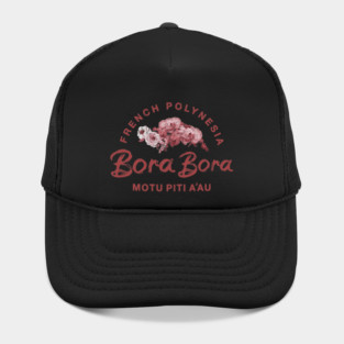 Bora Bora French Polynesia Floral Hat
