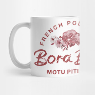 Bora Bora French Polynesia Floral Mug