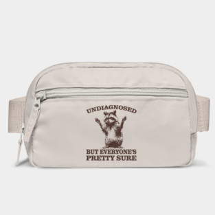 Undiagnosed But Everyone's Pretty Sure Funny Raccoon Vintage Bag