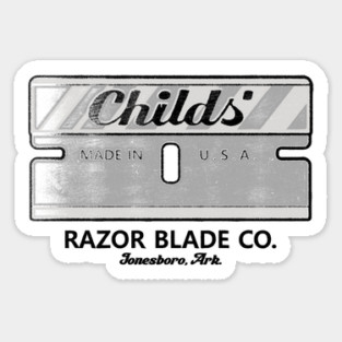 Childs' Razor Blade Co. Sticker
