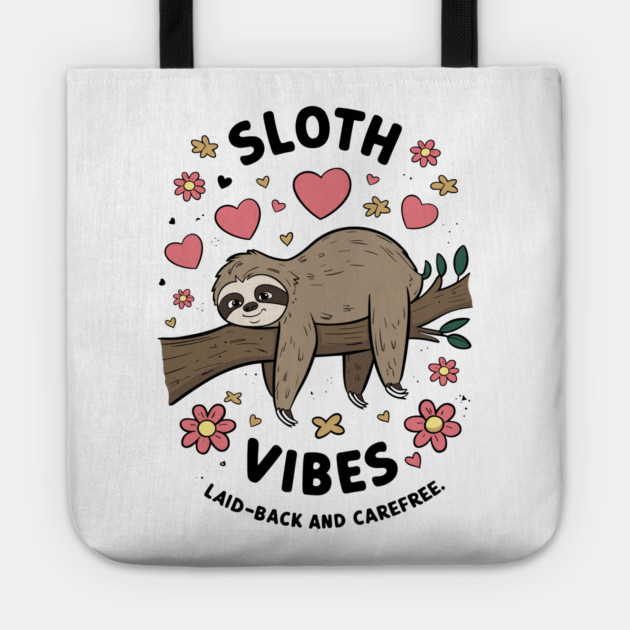 Sloth Vibes Tote by enrynz