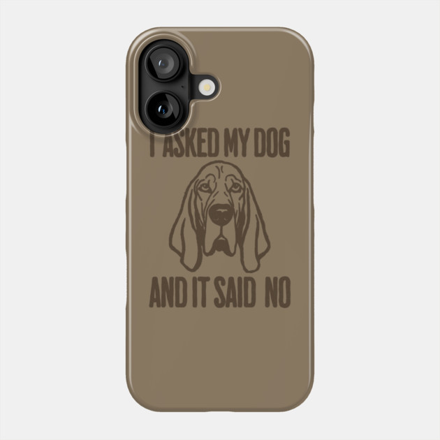 I asked my dog and it said No Phone Case by DonWillisJrArt