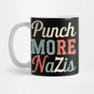 PUNCH MORE NAZIS RETRO VINTAGE Mug