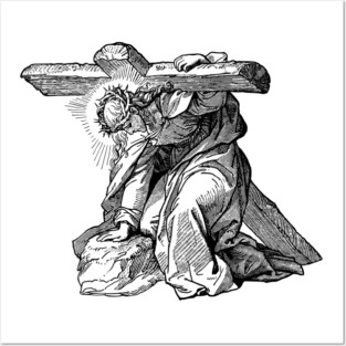 Jesus Carrying the Cross – Catholic Devotional Art Posters and Art
