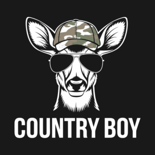 Country Boy Funny Outdoor Hunting Lifestyle T-Shirt