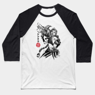 Jinx sumi e Baseball T-Shirt