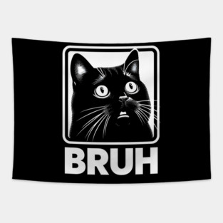 Bruh Cat - Meme Tapestry