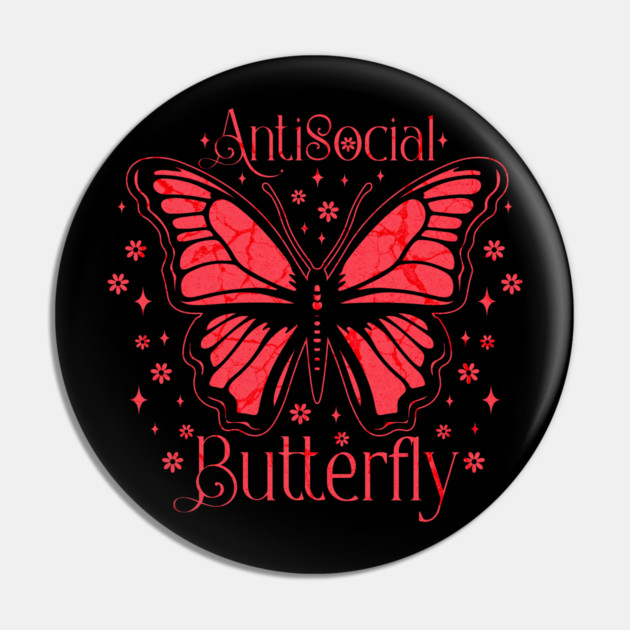 Antisocial Butterfly Pin by H. R. Sinclair