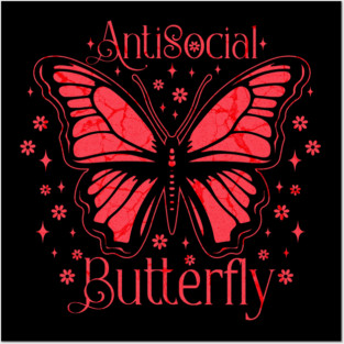 Antisocial Butterfly Posters and Art