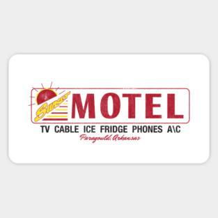 Sunset Motel (light) Sticker