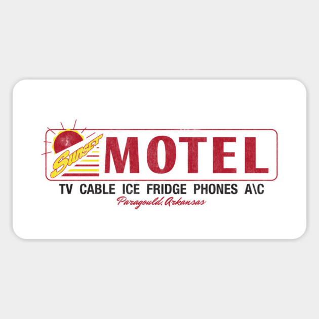 Sunset Motel (light) Magnet by rt-shirts