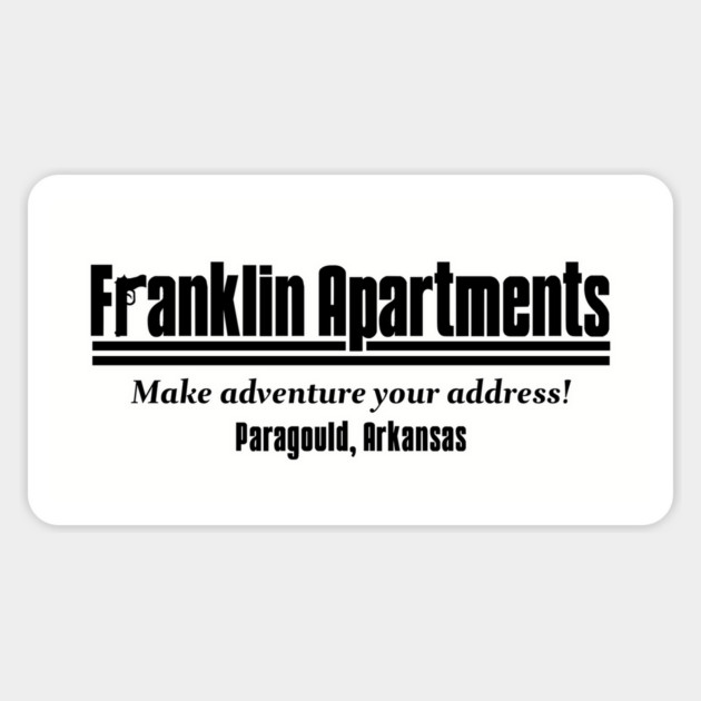 Franklin Apartments Sticker by rt-shirts