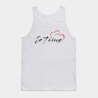 French - I love you Tee Tank Top