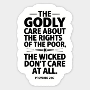 The Godly Care about the rights of the poor Magnet