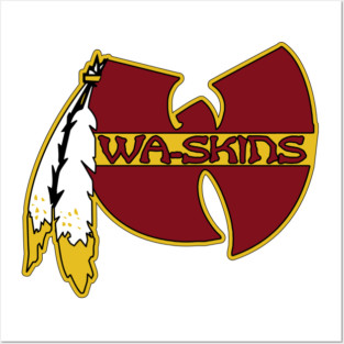 Washington Redskins - WA-SKINS Football Mashup Posters and Art