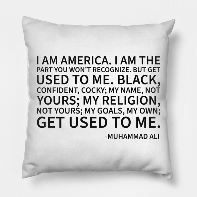 I am America...the part you won't recognize Pillow by UrbanLifeApparel