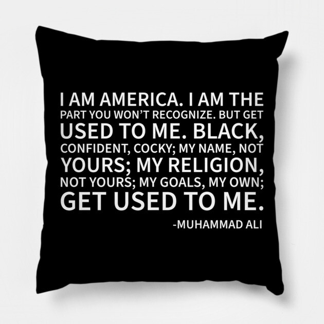 I am America...the part you won't recognize Pillow by UrbanLifeApparel