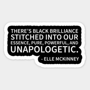 The is black brilliance stitched into our essence Magnet
