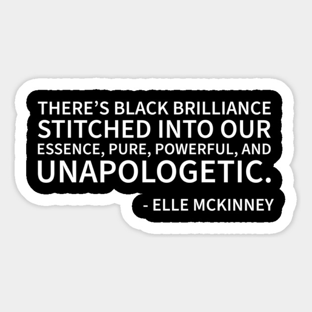 The is black brilliance stitched into our essence Magnet by UrbanLifeApparel