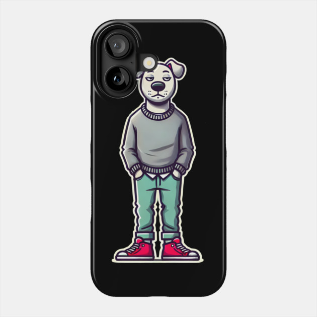 Funny Chilled Dog, Love Dogs Phone Case by logiamerch