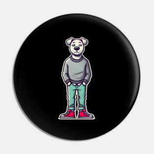 Funny Chilled Dog, Love Dogs Pin