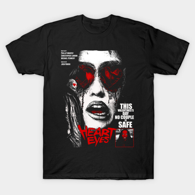 Heart Eyes Film T-Shirt by xRAWDOPEx