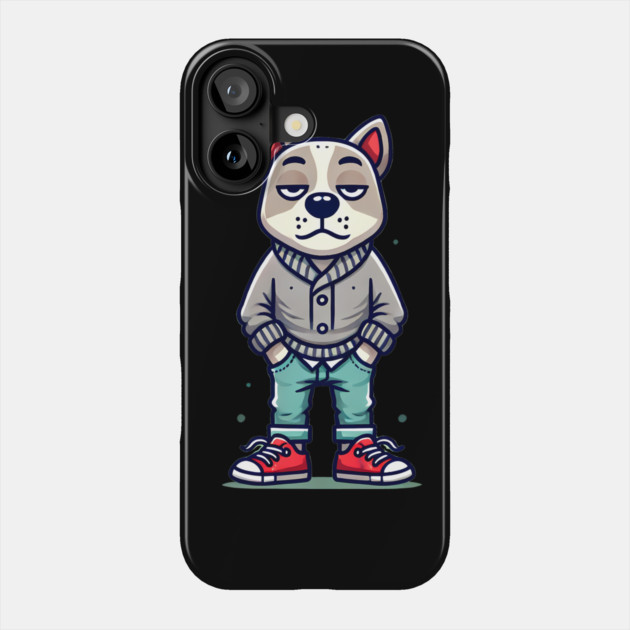 Funny Chilled Dog, Love Dogs Phone Case by logiamerch
