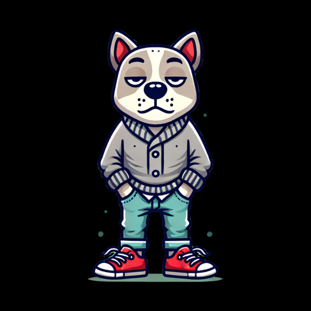 Funny Chilled Dog, Love Dogs by logiamerch