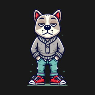 Funny Chilled Dog, Love Dogs T-Shirt