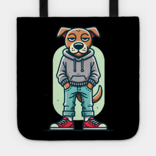 Funny Chilled Dog, Love Dogs Tote