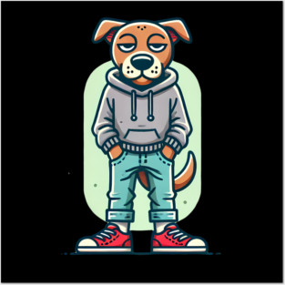 Funny Chilled Dog, Love Dogs Posters and Art