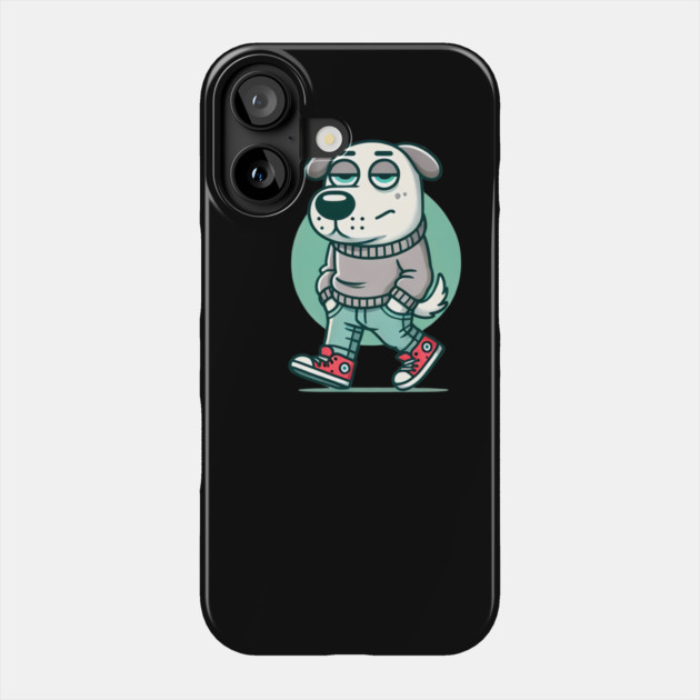 Funny Chilled Dog, Love Dogs Phone Case by logiamerch