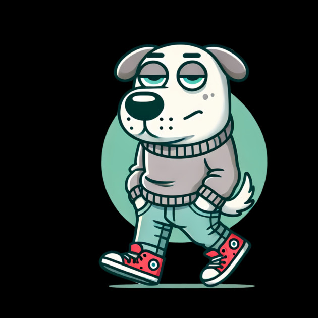 Funny Chilled Dog, Love Dogs by logiamerch