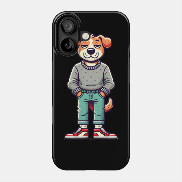 Funny Chilled Dog, Love Dogs Phone Case by logiamerch