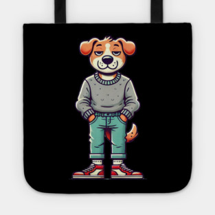 Funny Chilled Dog, Love Dogs Tote