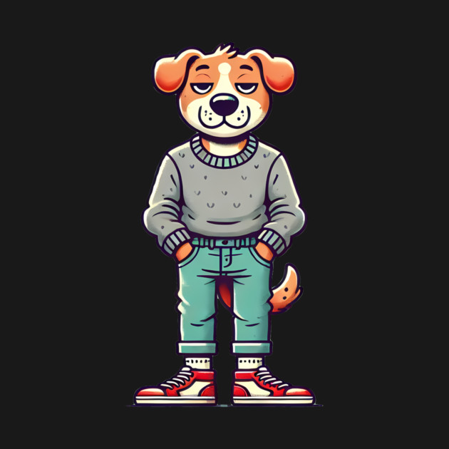 Funny Chilled Dog, Love Dogs by logiamerch