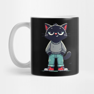 Funny Chilled Cat, Love Cats Mug