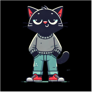 Funny Chilled Cat, Love Cats Posters and Art