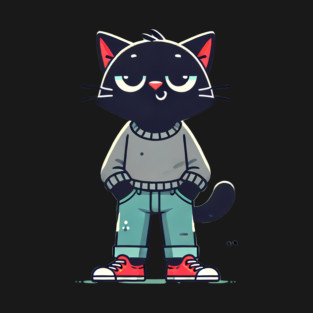 Funny Chilled Cat, Love Cats T-Shirt