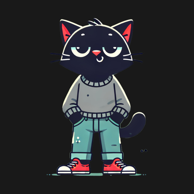 Funny Chilled Cat, Love Cats by logiamerch