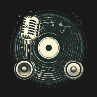 Vintage music lovers festival T-Shirt