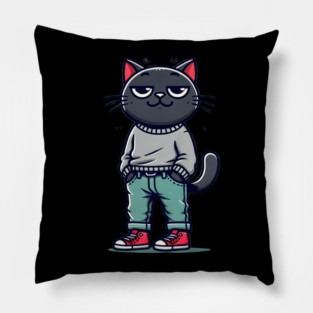 Funny Chilled Cat, Love Cats Pillow