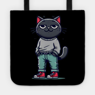 Funny Chilled Cat, Love Cats Tote