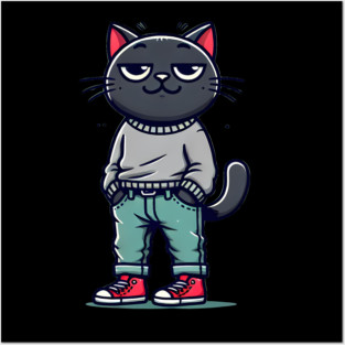 Funny Chilled Cat, Love Cats Posters and Art