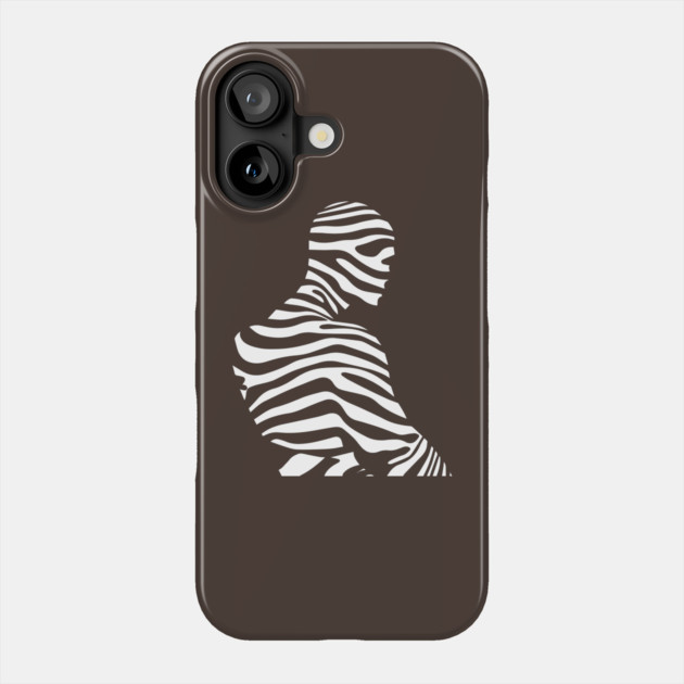Minimalist Male Portrait in Op Art Style Phone Case by TuncGK