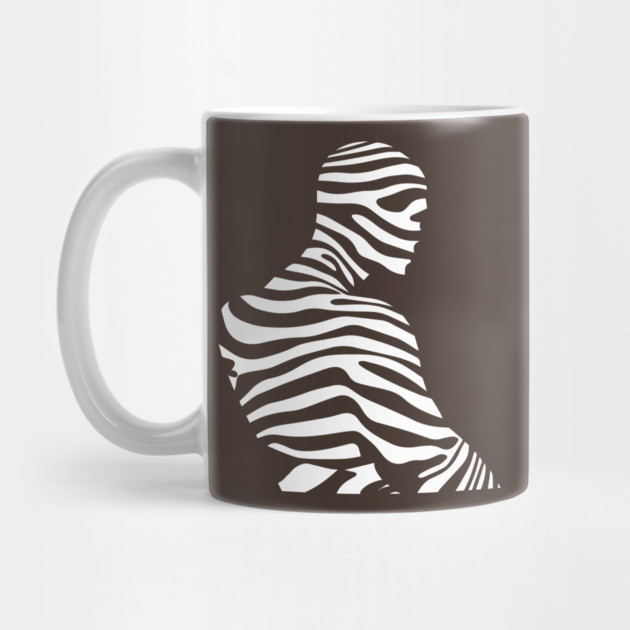 Minimalist Male Portrait in Op Art Style by TuncGK